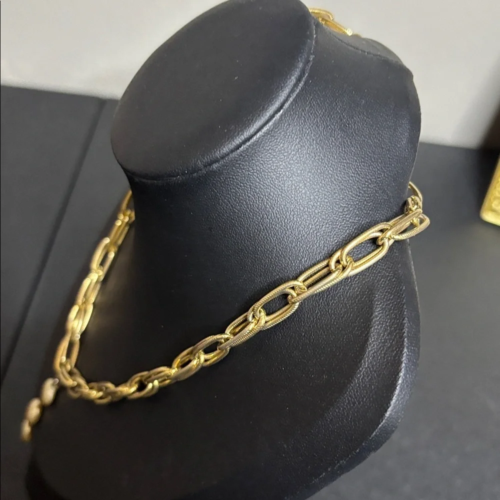 937 Lavalliere Elegant Gold Chain Necklace with Pearl Accents
